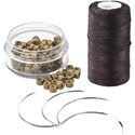 Babe Set of Silicone Beads, Weaving Thread, and Needles Gift With Purchase 3 pc.