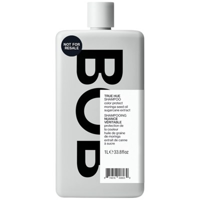 BACK OF BOTTLE TRUE HUE SHAMPOO BACKBAR Liter