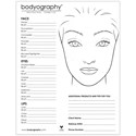 bodyography Face Chart Pad 25 pc.