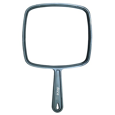 Diane TV Mirror Medium Blac 7.5 inch x 10.75 inch