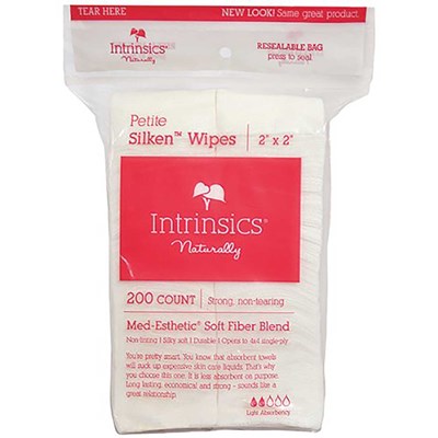Intrinsics Silken Wipes 2 inch x 2 inch 200 ct.