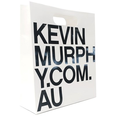 KEVIN.MURPHY Large Paper Retail Bag- White 7 inch x 5.1 inch x 35 inch
