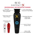 StyleCraft Instinct-X Metal Professional IN2 Vector Motor Hair Trimmer with Intuitive Torque Control